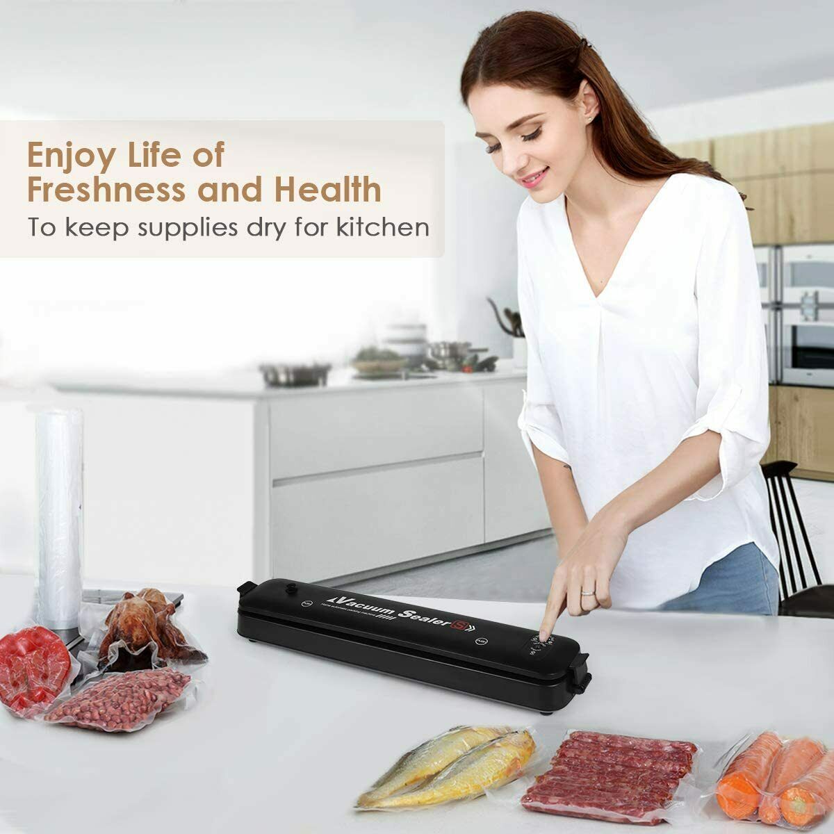 🥩 SIGILLATRICE SOTTOVUOTO VACUUM SEALER X – FRESCHEZZA FINO A 10 VOLTE PIÙ A LUNGO! 🥦