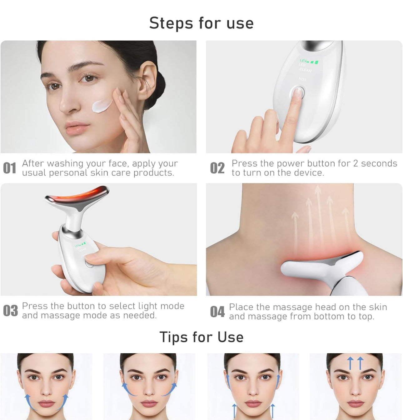 ✨ MASSAGGIATORE FACCIALE ELETTRICO ANTIRUGHE – RINGIOVANISCI A CASA TUA! ✨
