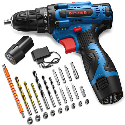 🔧 TRAPANO AVVITATORE ELETTRICO 12V – CON VALIGETTA & ACCESSORI!